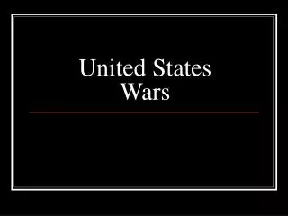 United States Wars
