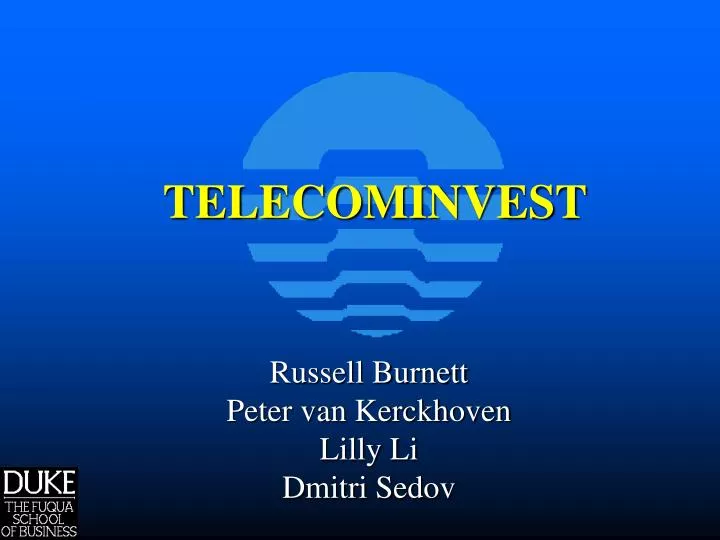 russell burnett peter van kerckhoven lilly li dmitri sedov