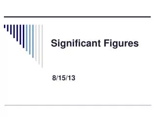 Significant Figures