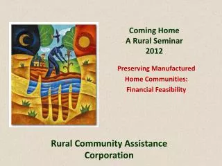 Coming Home A Rural Seminar 2012