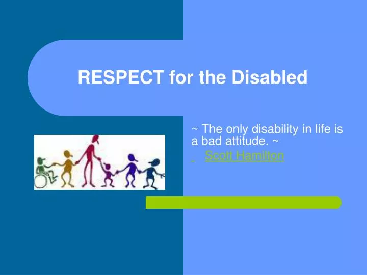 respect for the disabled
