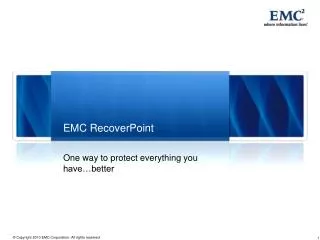 EMC RecoverPoint