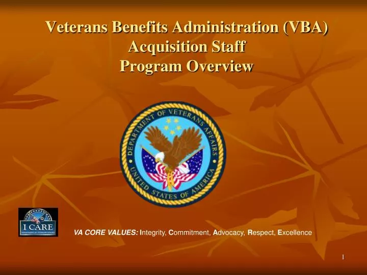 veterans benefits administration vba acquisition staff program overview