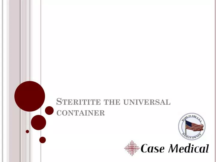 steritite the universal container
