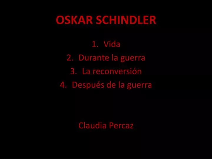 oskar schindler