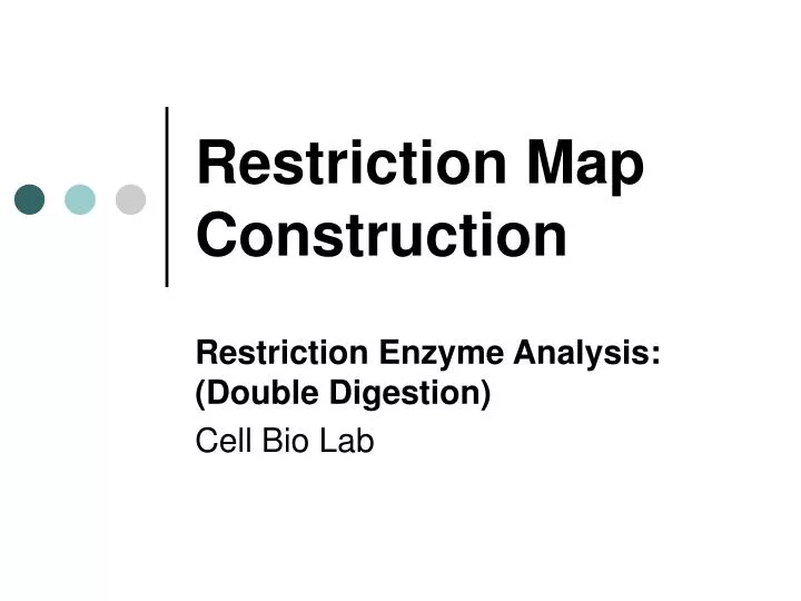 restriction map construction