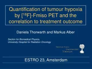 ESTRO 23, Amsterdam