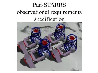 Pan-STARRS observational requirements specification