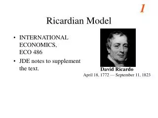 Ricardian Model