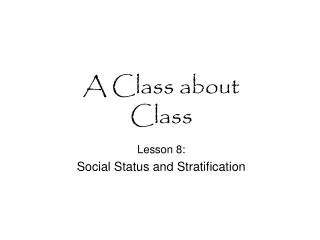 A Class about Class