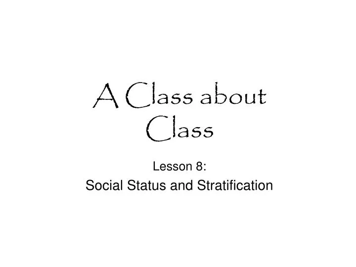 a class about class