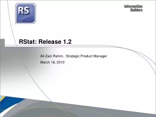 RStat: Release 1.2