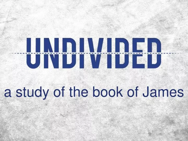 a study of the book of james