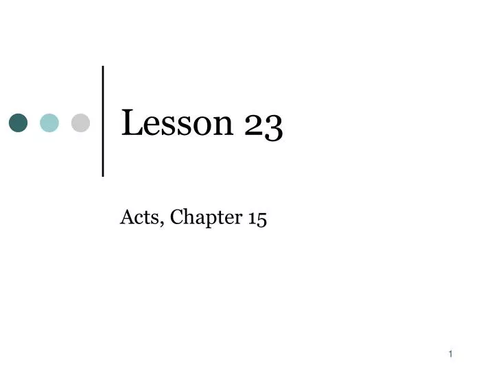 lesson 23