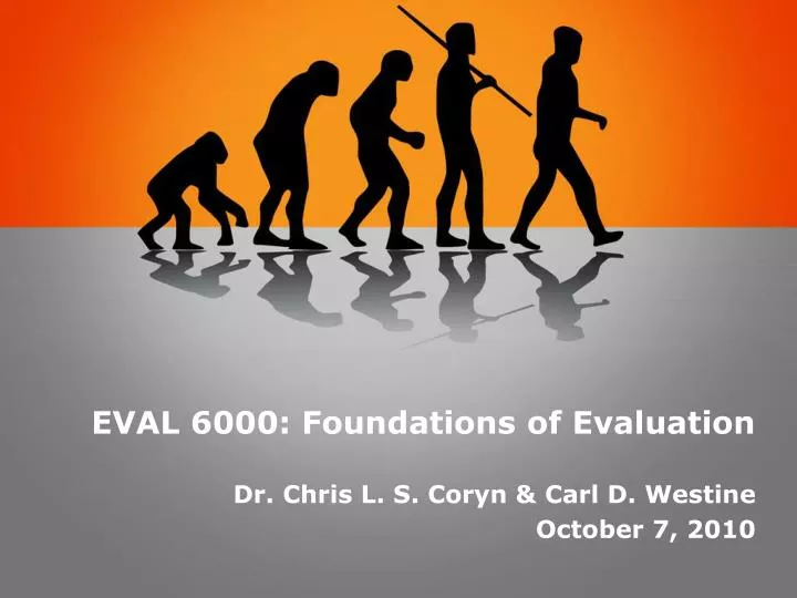 eval 6000 foundations of evaluation