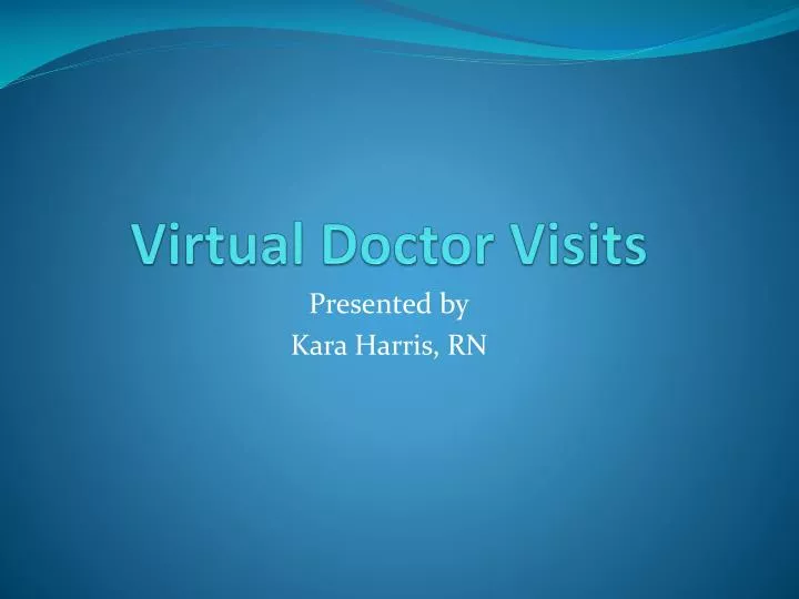 virtual doctor visits