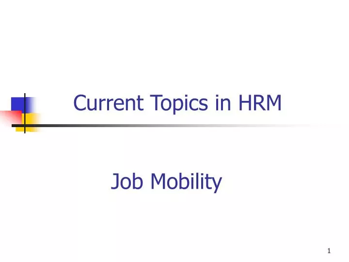 current topics in hrm