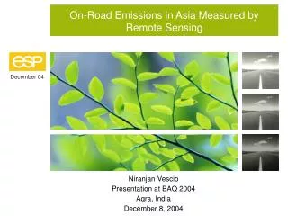On-Road Emissions in Asia Measured by Remote Sensing