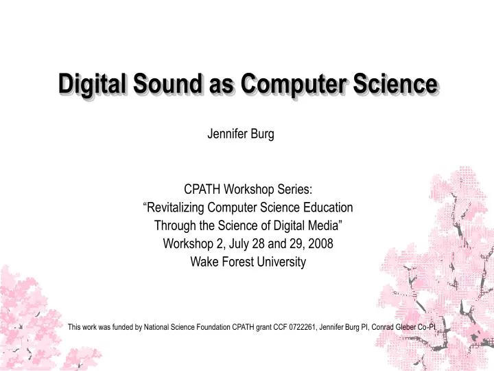 digital sound as computer science