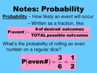 Notes: Probability