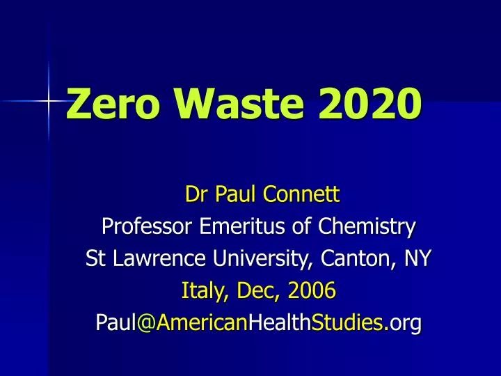 zero waste 2020