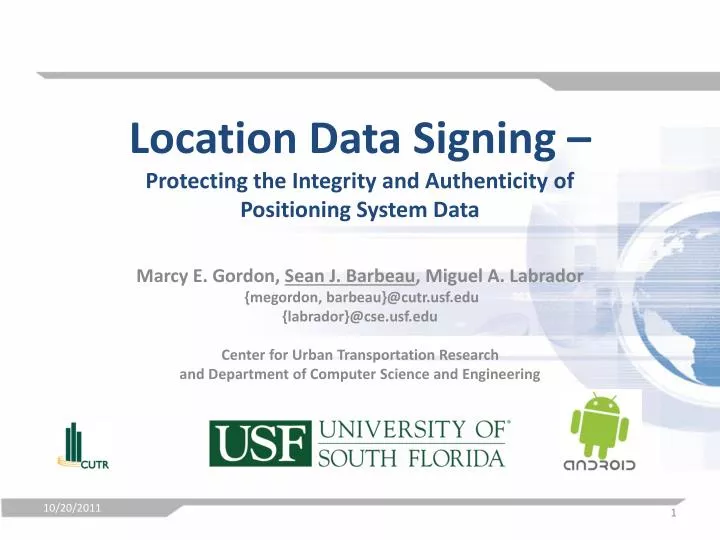 location data signing protecting the integrity and authenticity of positioning system data