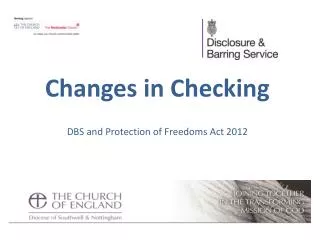 Changes in Checking DBS and Protection of Freedoms Act 2012