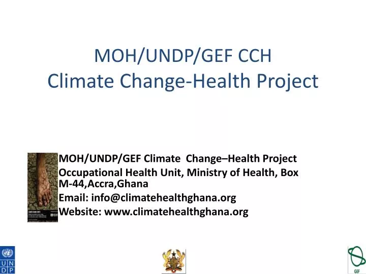 moh undp gef cch climate change health project