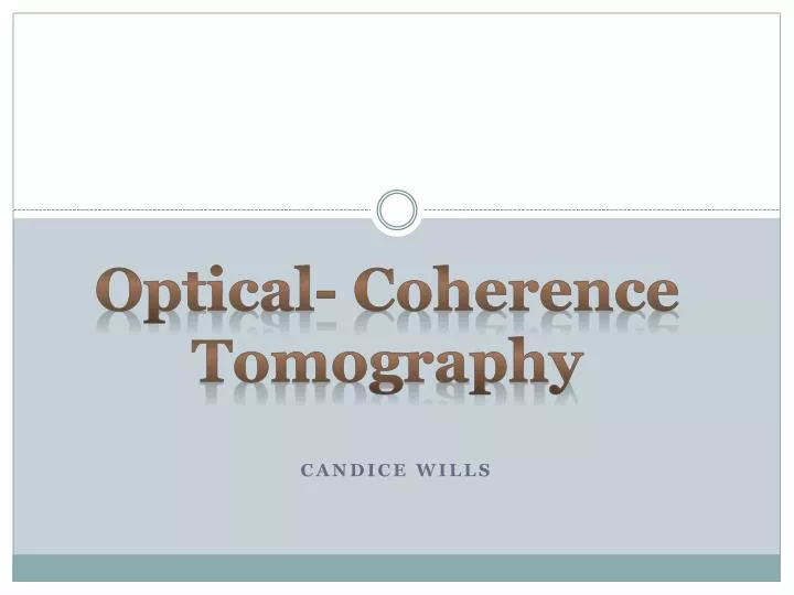 optical coherence tomography