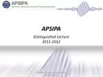 Introduction to APSIPA: Mission, Conferences, Publications, and Distinguished Lectures - slide 1