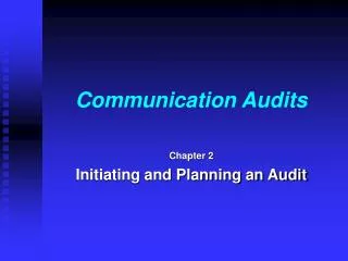 Communication Audits