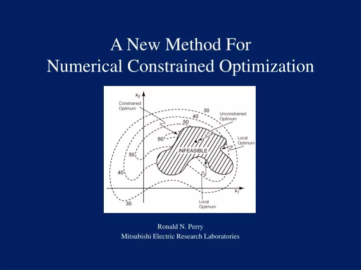 a new method for numerical constrained optimization