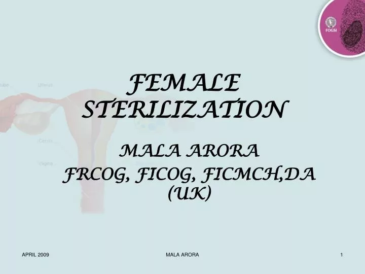 PPT - FEMALE STERILIZATION PowerPoint Presentation, free download -  ID:1711364