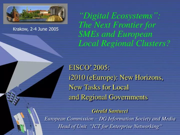 digital ecosystems the next frontier for smes and european local regional clusters