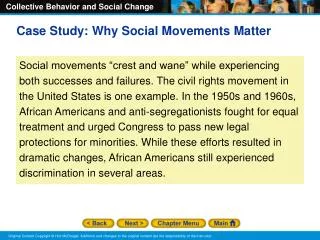 Case Study: Why Social Movements Matter