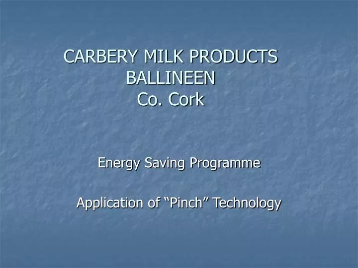 carbery milk products ballineen co cork