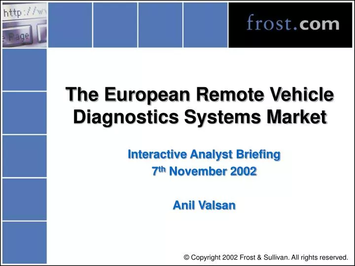 the european remote vehicle diagnostics systems market