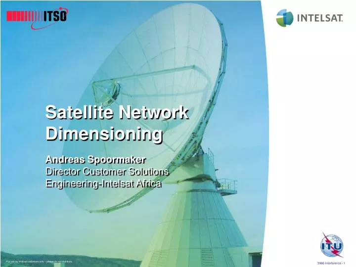 satellite network dimensioning