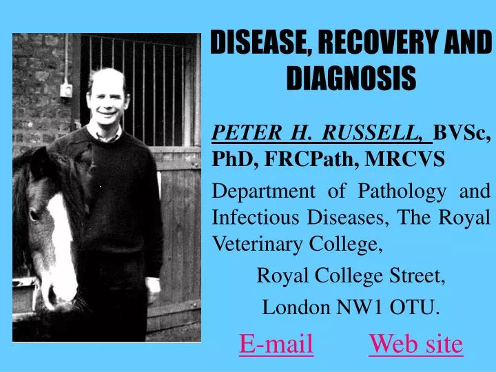disease recovery and diagnosis
