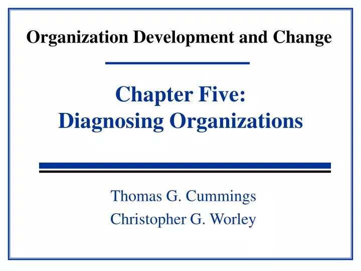 organization development and change