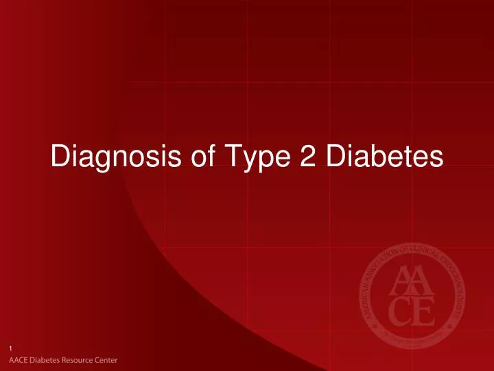 diagnosis of type 2 diabetes