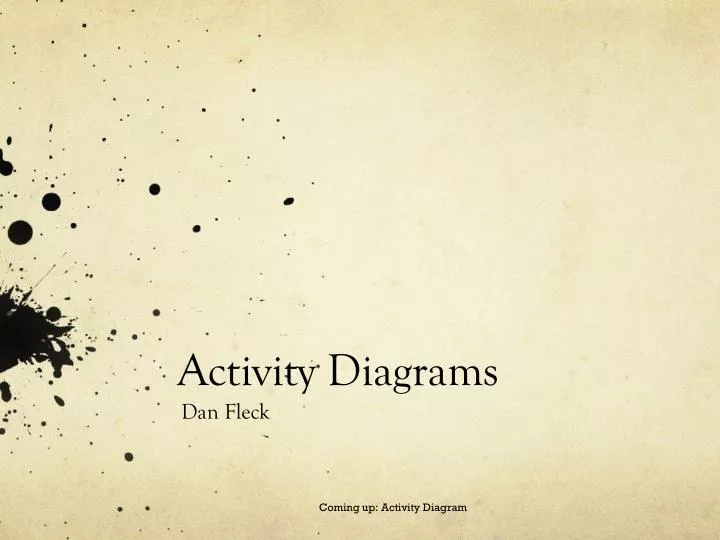 activity diagrams