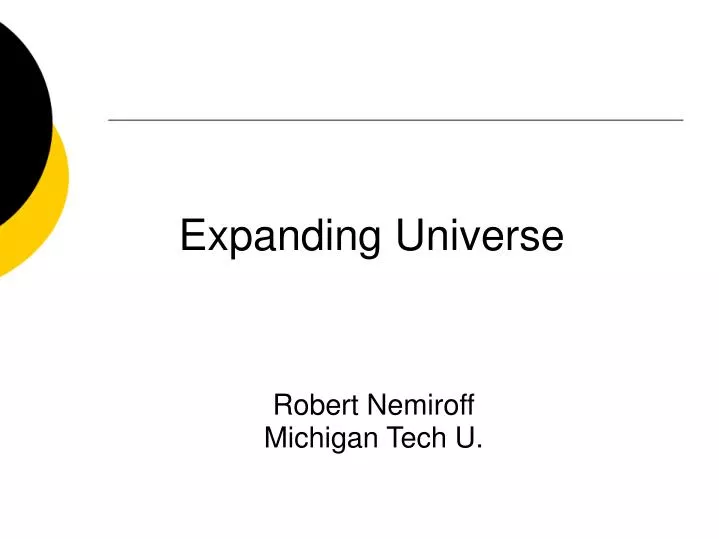 expanding universe
