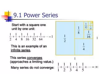 9.1 Power Series