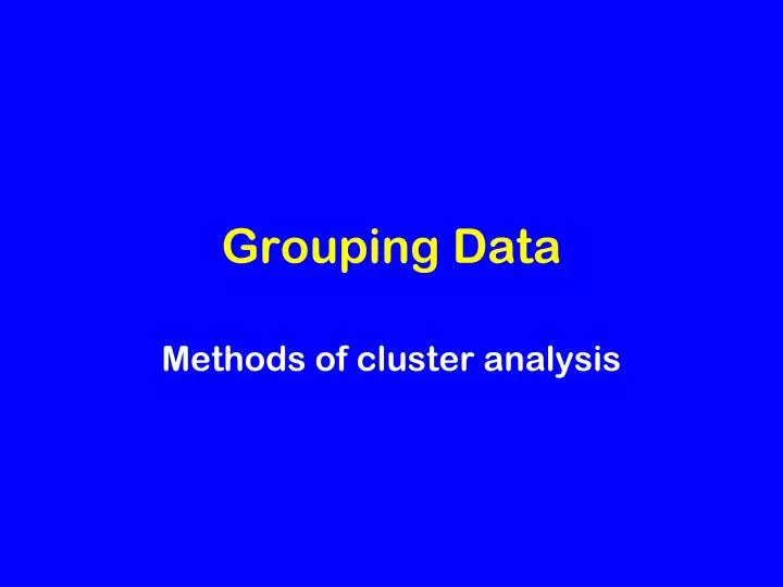 grouping data