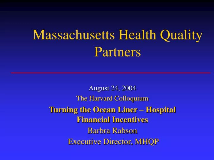 massachusetts health quality partners