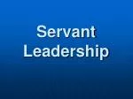 Servant Leadership - slide 1