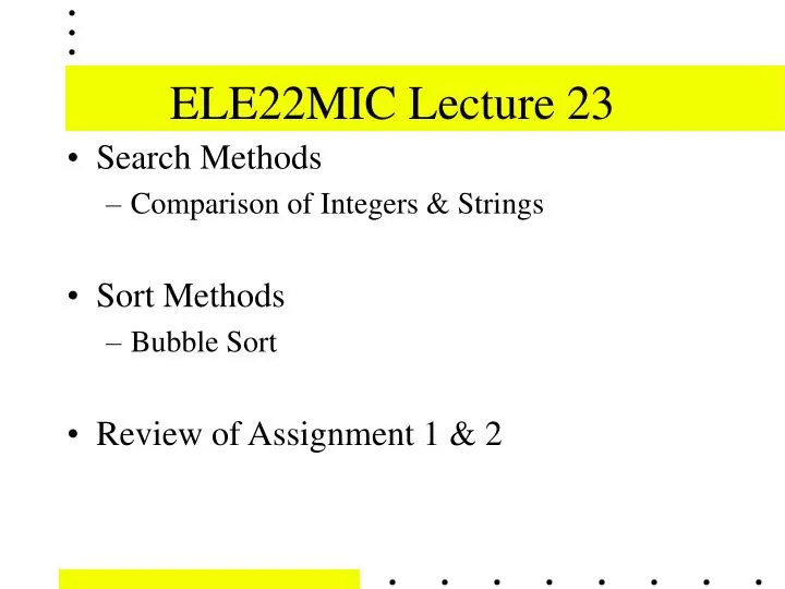 ele22mic lecture 23