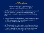 AP Chemistry - slide 1