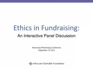 Ethics in Fundraising: